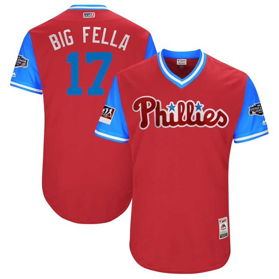 Phillies 17 Rhys Hoskins Big Fella Red 2018 Players Weekend Stitched Jersey Dzhi,We sell and wholesale Phillies 17 Rhys Hoskins Big Fella Red 2018 Players Weekend Stitched Jersey Dzhi on line form chian!